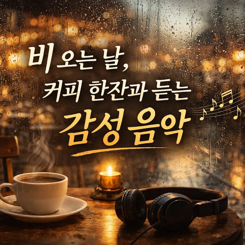 비와 커피 그리고 음악